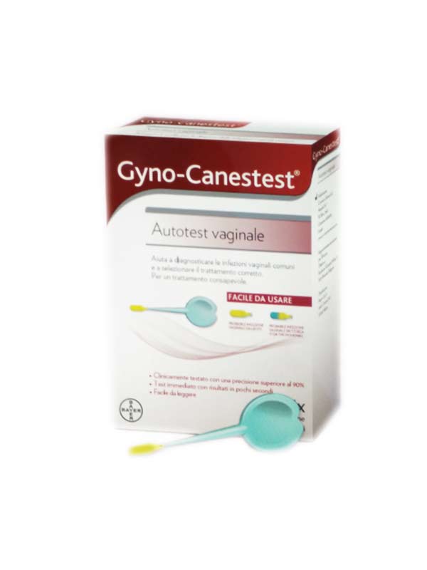 GYNO CANESTEST AUTOTEST VAGINALE PER EVIDENZIARE SINTOMI DI VAGINOSI