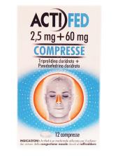 ACTIFED*12 cpr 2,5 mg + 60 mg