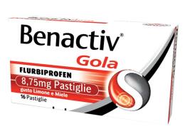 BENACTIV GOLA*16 pastiglie 8,75 mg limone miele