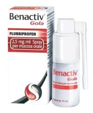 BENACTIV GOLA*spray mucosa orale 15 ml 0,25%