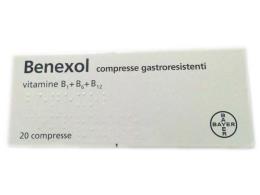 BENEXOL*20 cpr gastrores 250 mg + 250 mg + 500 mcg flacone