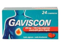 GAVISCON*24 cpr mast 250 mg + 133,5 mg fragola