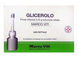 GLICEROLO (MARCO VITI)*PRIMA INFANZIA 6 contenitori monodose2,25 g soluz rett con camomilla e malva