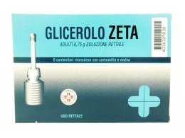 GLICEROLO (ZETA FARMACEUTICI)*AD 6 contenitori monodose 6,75g soluz rett con camomilla e malva
