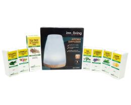 KIT OLIO ESSENZIALE 7 AROMI CON DIFFUSORE AD ULTRASUONI