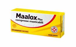 MAALOX PLUS*30 cpr mast 200 mg + 200 mg + 25 mg