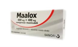 MAALOX*40 cpr mast 400 mg + 400 mg