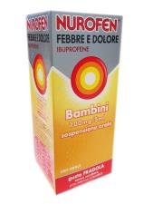 NUROFEN FEBBRE E DOLORE*BB orale sosp 150 ml 100 mg/5 ml fragola senza zucchero con siringa