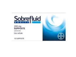 SOBREFLUID*ADULTI 10 supp 200 mg