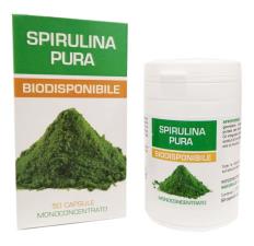 SPIRULINA PURA BIODISPONIBILE - INTEGRATORE RICOSTITUENTE E DI SOSTEGNO - 50 CAPSULE DA 0,35 G