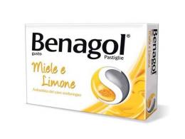 BENAGOL*16 pastiglie miele limone 0,6 mg + 1,2 mg