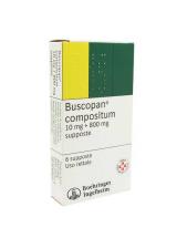 BUSCOPAN COMPOSITUM*6 supp 10 mg + 800 mg