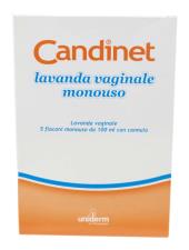 CANDINET LAVANDA VAGINALE MONOUSO pH 5,0 5 FLACONI DA 100 ML