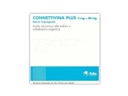 CONNETTIVINA PLUS*10 garze 2 mg + 40 mg 10 cm x 10 cm