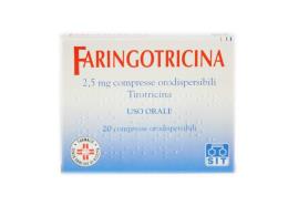 FARINGOTRICINA*20 cpr orodispers 2,5 mg